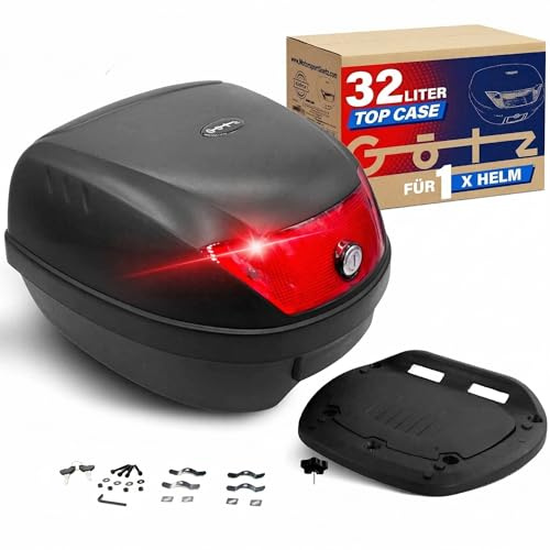 MotorsportGoetz Top Case schwarz 32 Liter Rollerkoffer universal