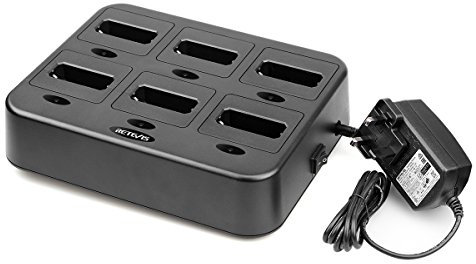 Retevis RT622/RB619 Walkie Talkie Charger, Rapid Charger, Six Way Charger for Retevis RT622 RB619 2 Way Radio (1 Pcs)
