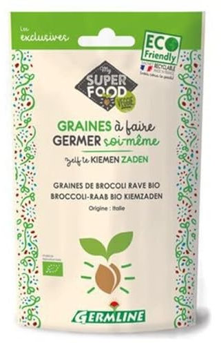 Germ'line - Graines À Germer Brocolis Rave Bio 150G - Lot De 3