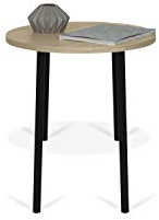 TemaHome, Ply 50 Beistelltisch, 50x50x45 cm, Eiche/Schwarz