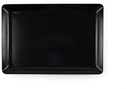 Excelsa Happy Hour Vassoio Rettangolare, cm. 45 x 31 x 3, Melamina, Nero