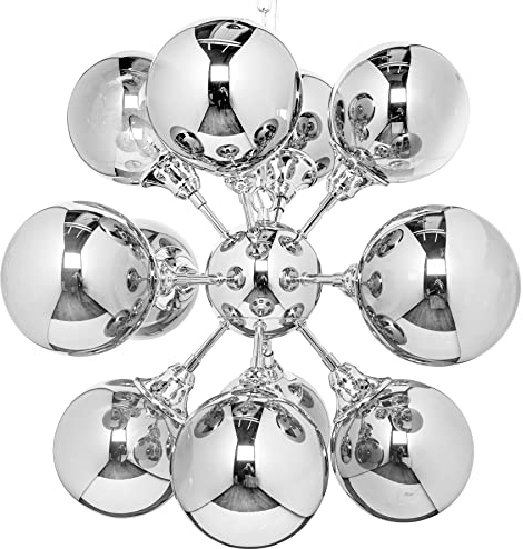 invicta INTERIOR Extravagante Hängeleuchte GALAXY 72cm silber Hängelampe Modern Design Pendelleuchte Deckenlampe