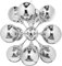 invicta INTERIOR Extravagante Hängeleuchte GALAXY 72cm silber Hängelampe Modern Design Pendelleuchte Deckenlampe
