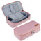 Yommie Federmäppchen Mädchen Mäppchen Leinwand Federmappe Mit Reißverschluss Federtasche Single Etui Stiftemäppchen Organizer Für Schulsachen Teenager Erwachsene Rosa