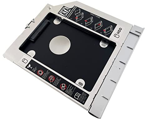 NIGUDEYANG 2nd HDD SSD Festplatte Optischer Rahmen Caddy Adapter für HP Probook 450 G1 mit Blende Frontblende Montage Metallhalterung
