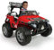INJUSA - Voiture Électrique Monster Car pour Enfants +3 Ans | Batterie 24V | Accélération Progressive sur Pied | 2 Vitesses | Roues en Caoutchouc EVA | Marche Arrière | Vitesse 8 km/h | Rouge (75324)
