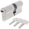 ToniTec Set aus ABUS Profilzylinder als Doppelzylinder EC550 Nachfertigung nach Code inkl. 3 Schlüssel Größe 40 45mm