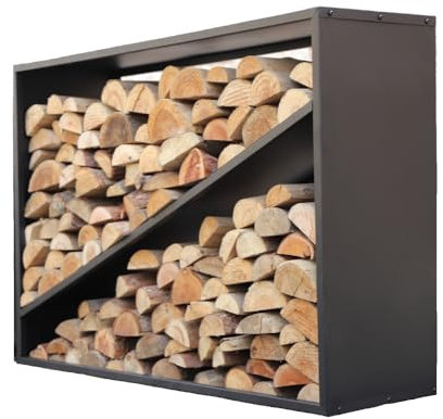 WESTMANN Mülltonnenbox 82 für 2X 240L Mülltonnen | 84x134x125 cm Grau | Metall Mülltonnenverkleidung inklusive Holzelementen