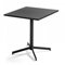 Oviala Table de Jardin carrée Bistro inclinable en Acier Gris - Palavas