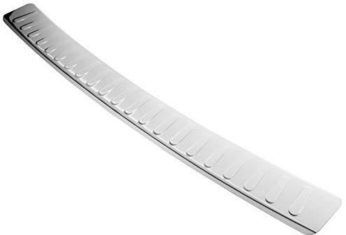 Aroba AR229-CR Edelstahl Hochglanz Poliert Ladekantenschutz kompatibel mit Mercedes Benz C Klasse T Modell Kombi S205 BJ. 9.2014-6.2021 passgenau Abkantung Farbe Chrome
