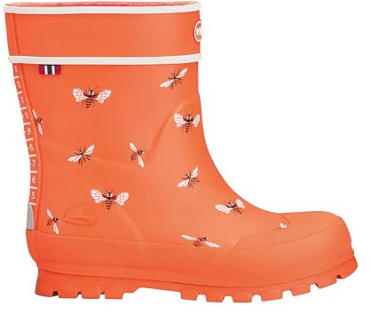 Viking Jungen Unisex Kinder Alv Jolly Gummistiefel, Orange/White, 19 EU Weit