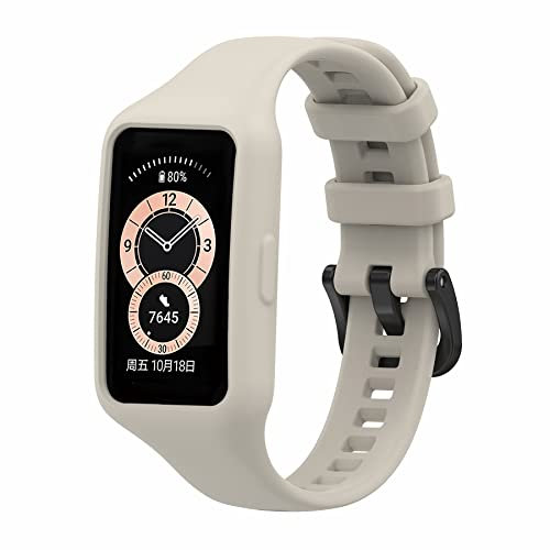 SenMore für Huawei Band 6 / Huawei Band 7 Armband, Wasserdichtes und Kratzfestes Ersatzband kompatibel mit Honor Band 6 / Huawei Band 6 / Huawei Band 6 Pro/Huawei Band 7 Weiches Silikonarmband
