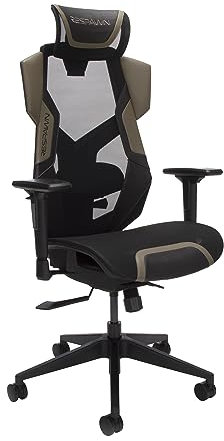 RESPAWN FLEXX Mesh Gaming Chair with Lumbar Support, Ergonomic Gaming Chair with Recline/Tilt Tension Controls, Adjustable Arms, 300lb Max Weight with Wheels for Computer/Desk/Office - Brown