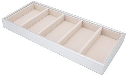 5 Grids Velvet Glasses Box Tray,Sunglasses Storage Box for Women and Men,Stackable Glasses Display Tray Jewelry Organizer Tray Watch Holder Organizer