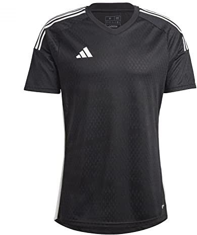 adidas Men's Tiro23 C M JSY Jersey (Short Sleeve), Black/White, S