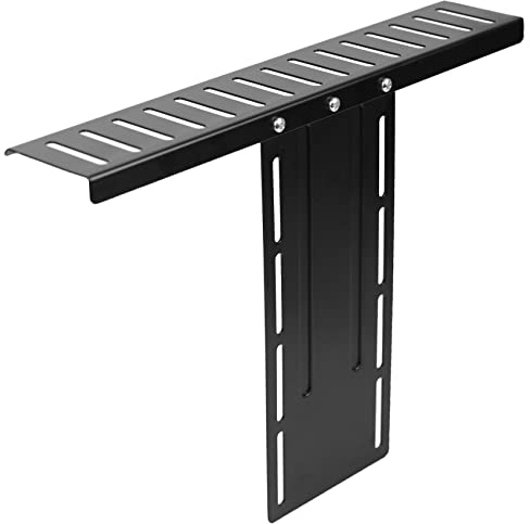 VIVO 16 inch Above/Behind VESA Monitor Livestream Device Shelf Mount, Holds Cameras, Webcams, Microphones, Lighting, and More, Fits VESA 100mm, Black, MOUNT-LS16A