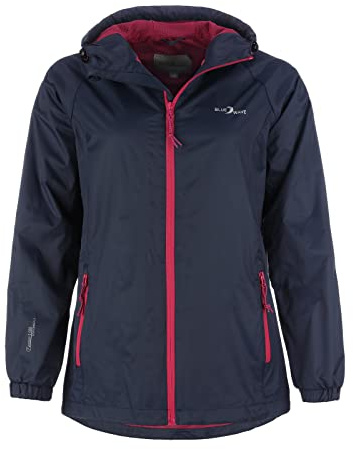 Blue Wave Damen Funktionsjacke Fabienne - Outdoor-Jacke Regenjacke Wander- und Fahrradjacke in Marine Größe 44