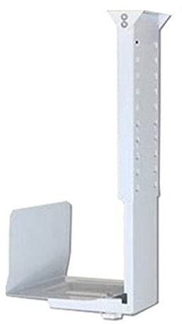 CPU Holder Under Desk Mount - Adjustable Wall Side PC Mount, Universal PC Case Holder Heavy Duty PC Tower Holder Holds up to 55lbs (Color : Blanc)