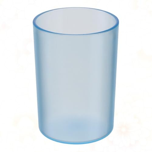 Cabilock Gobelet à eau pour salle de bain Gobelet transparent en plastique Gobelet étanche Shengshui Porte-brosse à dents bleu Porte-brosse à dents pour la maison Élégant