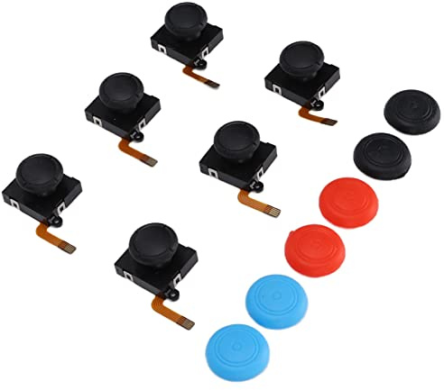 Sxhlseller 6 Stück Joystick Ersatz Joysticks Tragbar 6 Stück Joystick Ersatz 3D Analog Links/Rechts Joysticks Rocker Ersatz für