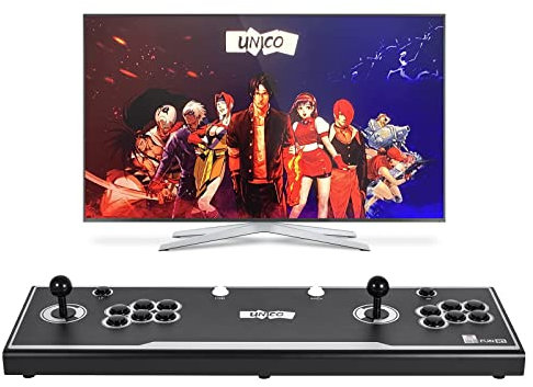 UNICO Retro Arcade Console Stick, 44 Giochi sotto Licenza Ufficiale precaricati, Supporta l'Uscita AV e HDMI con 2 joystick