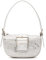 Steve Madden Damen Balexis Crescent Umhängetasche, Silber