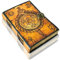 URBAN LEATHER Sun Moon Dragon Dnd Handgefertigtes Druck-Tagebuch, Zeichnungsskizzenbuch, Reisetagebuch, Sammelalbum, Hexerei, Dekorbedarf, Schreibnotizbuch, ungefütterte Büttenseiten