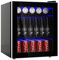 COSTWAY 46L Refrigeratore per Bevande, Mini Frigo con Porta in Vetro e Ripiani Rimovibili Regolabili, Mini Bar Interno per Bibite Birra o Vino, 60 Lattine