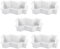 5 x 3 Wellenformen Gartenweg Kunststoff Beton Pflaster Ziegel Form DIY Gehweg Zement Ziegel Form