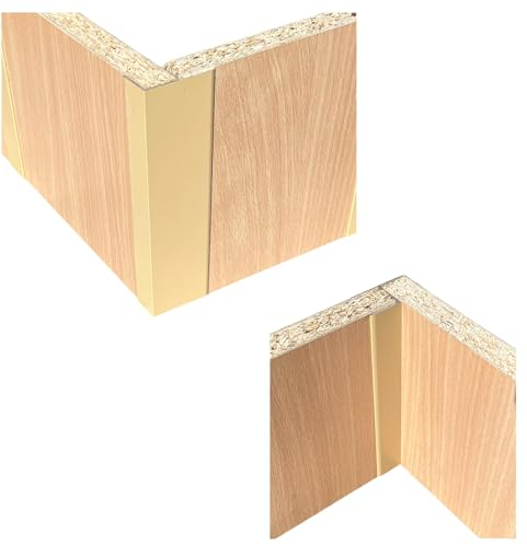 BaustoffhandelShop Verbinder für Küchensockel Sockelverbinder Sockelblenden für 19mm Sockelleisten (90°-Winkel 15cm Höhe, Alu/BEIGE HELL matt RAL1001), Alu10-15-20