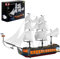 Mould King 13192 Blocchi di Morsetto Nave Pirata Blocchi di Costruzione Modello Kit Nave Flagship Giocattolo con Vele in Tessuto Compatibile con Altre Marche (1698 Parti)
