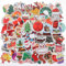 Amabro 200 Stück Weihnachtsaufkleber, Niedlicher Sticker Weihnachten, Weihnachtsmann Schneemann Rentier Selbstklebende Aufkleber für Kinder und Teenager, Weihnachtsgeschenke, Weihnachtsaufkleber