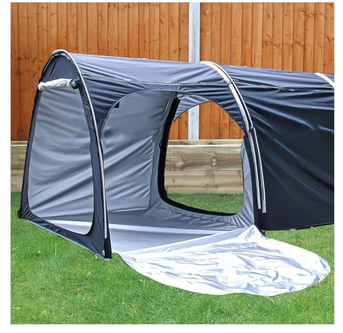 Tenda da Bici da Esterno Impermeabile, può Essere Unita a capannoni di stoccaggio Esterni con Tessuto Oxford 210D PU4000 Impermeabile, Tenda da Moto, Garage, Nero