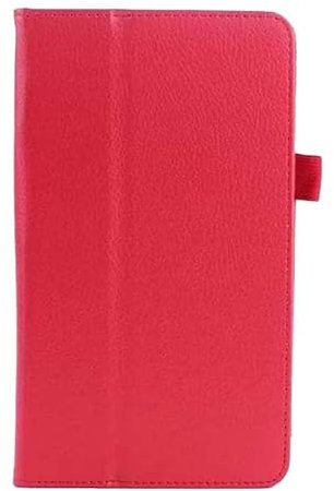 Huanghua ASUS ZenPad 10 Étui, Cuir PU Slim Pliable Stand Cover pour ASUS ZenPad Z300C / Z300M / Z301M / Z301ML / Z301MFL 10.1 Pouces Tablette (Rouge)