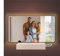 INDIGOS UG - LED Lampe personalisiert - Nachttischlampe - quer - personalisierte Lampe - mit Foto & Wunschtext - personalisierte Geschenke - Acrylglas 14x12 cm - optionale Lampe warmweiss