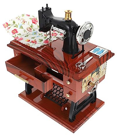 Warmhm Kasten Spieluhr Für Nähmaschinen Spieldosen Bausätze Gerät Tragetasche Für Nähwerkzeuge Musikmaschinen Nähset Für Erwachsene Nähprodukte Korb Für Nähzeug Mini-nähset Bausatz Metall