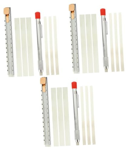 Angoily 3sets Engineering Chalk Sticks Soapstone Chalk Natural Welding Soapstone Marker for Steel Tile Pencil Refills