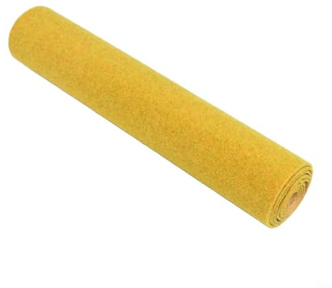 Rouleaux de tapis de paysage en herbe pour table de sable, accessoires de modélisme ferroviaire, loisirs créatifs, 25 cm/50 cm/100 cm (jaune 33 x 100 cm)