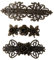 Haarspangen für Damen, antike Bronze, Rosen-Design, Retro, Vintage, Metall, französischer Haarschmuck, 3 Stück