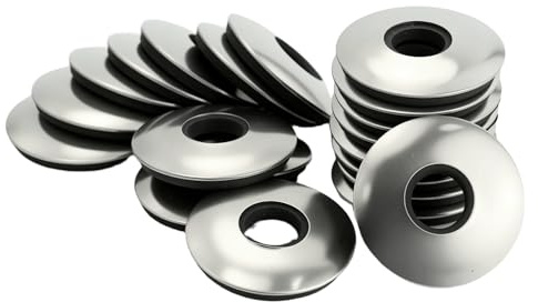 20 pezzi Rondelle Neoprene,Rondelle di tenuta EPDM in acciaio inossidabile M8 x 22 mm,Rondelle in metallo con guarnizione in gomma, per viti autofilettanti