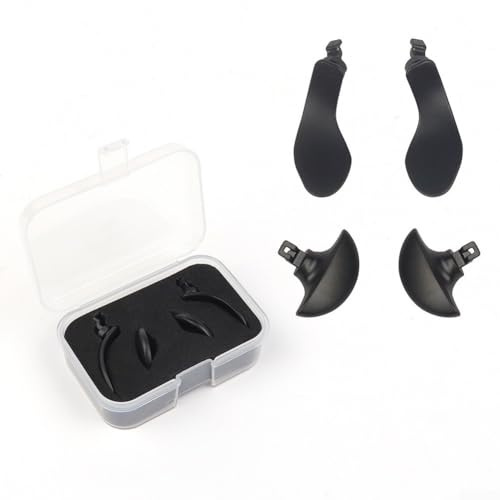 Startbuymore Ersatz-Set für PS5 Edge Controller-Paddel, Metallgriff, Rücktasten, Gold, Silber, Schwarz, ergonomisches Design, schnelle Reaktion, verbesserte Kontrolle, personalisiertes Stil-Upgrade