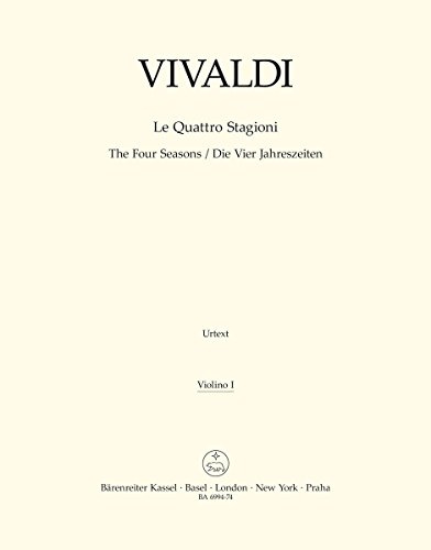 DIE VIER JAHRESZEITEN : FUER VIOLINE UND STREICHER, VIOLINE 1