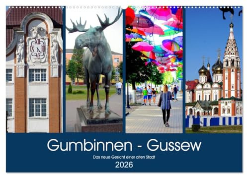 Gumbinnen - Gussew. Das neue Gesicht einer alten Stadt (Wandkalender 2026 DIN A2 quer), CALVENDO Monatskalender: Die ostpreußische Stadt Gumbinnen heute (CALVENDO Orte)