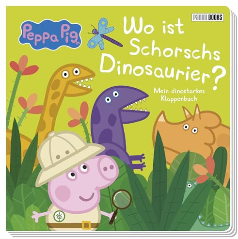 Peppa Pig: Wo ist Schorschs Dinosaurier? - Mein dinostarkes Klappenbuch: Pappbilderbuch mit Klappen