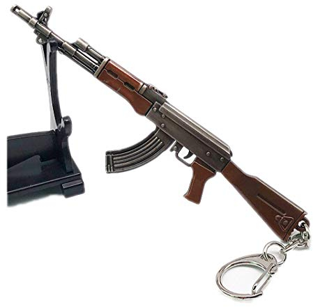 Giwotu Damen-Schlüsselanhänger, 12 cm, 7,62 mm, Waffengewehr, AKM-Modell, AK 47, Spielzeugpistole, Schlüsselanhänger, llaveros chaveiro, siehe abbildung, Einheitsgröße