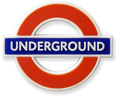 TFL3001 Lizenzierter Underground Kühlschrankmagnet aus Gummi, verschieden, 50mm x 60mm