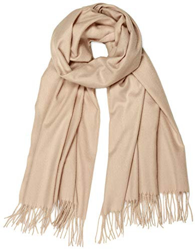 Caspar SC506 weicher warmer Unisex XL Schal einfarbig, Farbe:nude, Größe:Einheitlich