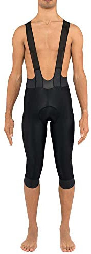 PISSEI Pantaloncini 3/4 da ciclista Nero Unisex adulti M