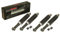4 x Stoßdämpfer Schwarz Tieferlegung Set 260mm + 280mm - Simson Schwalbe KR51 Mofa Moped Mokick (26cm + 28cm)