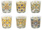 BRANDANI Bicchiere MEDICEA DECORI Assortiti Set 6 PZ Vetro